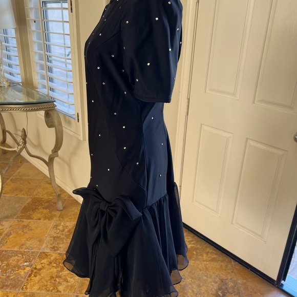 Woman’s Black Party Dress Saks Fifth Avenue After Five Collection - Picture 2 of 3